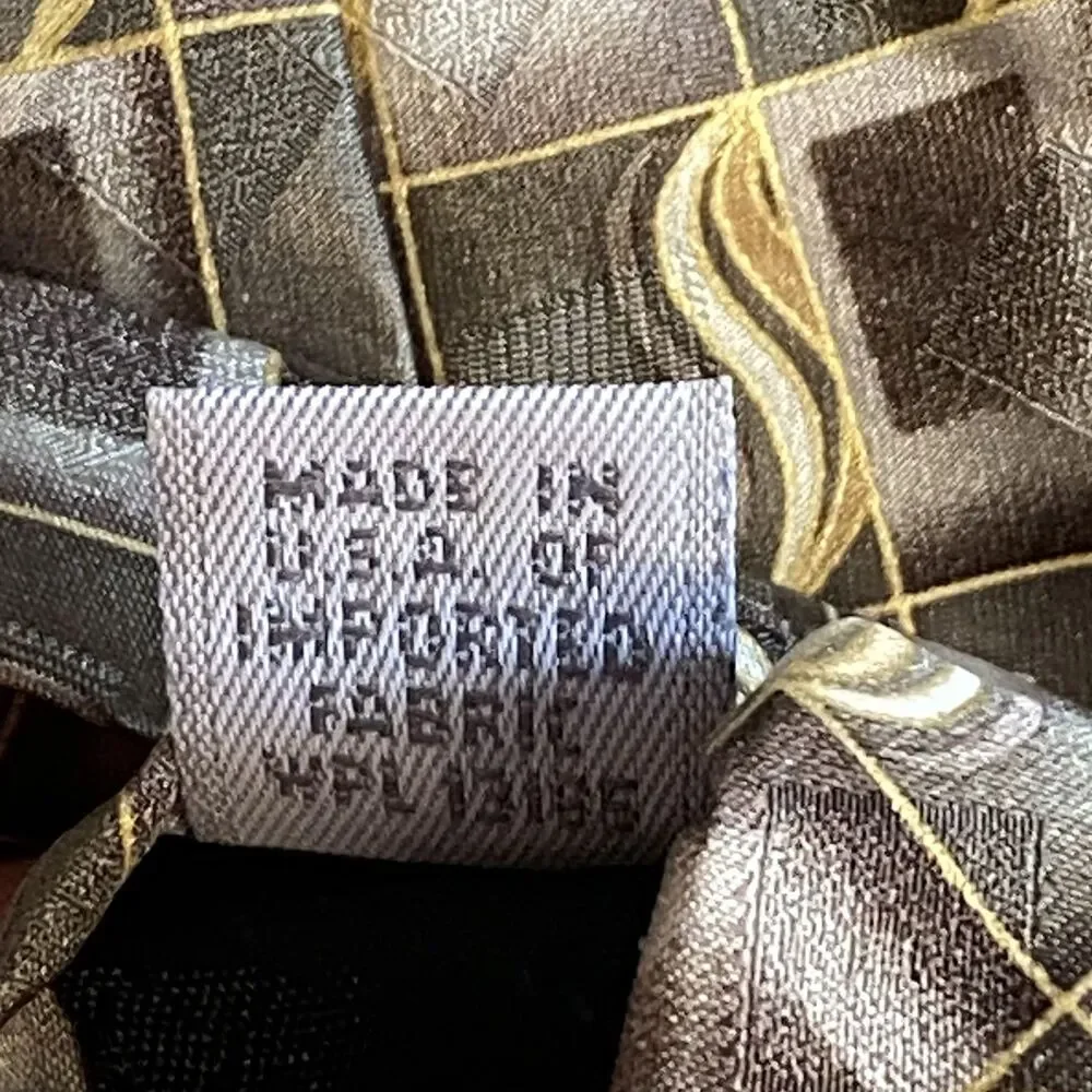 Vintage Pierre Cardin Necktie Wide 100% Silk Made in USA Tie Retro